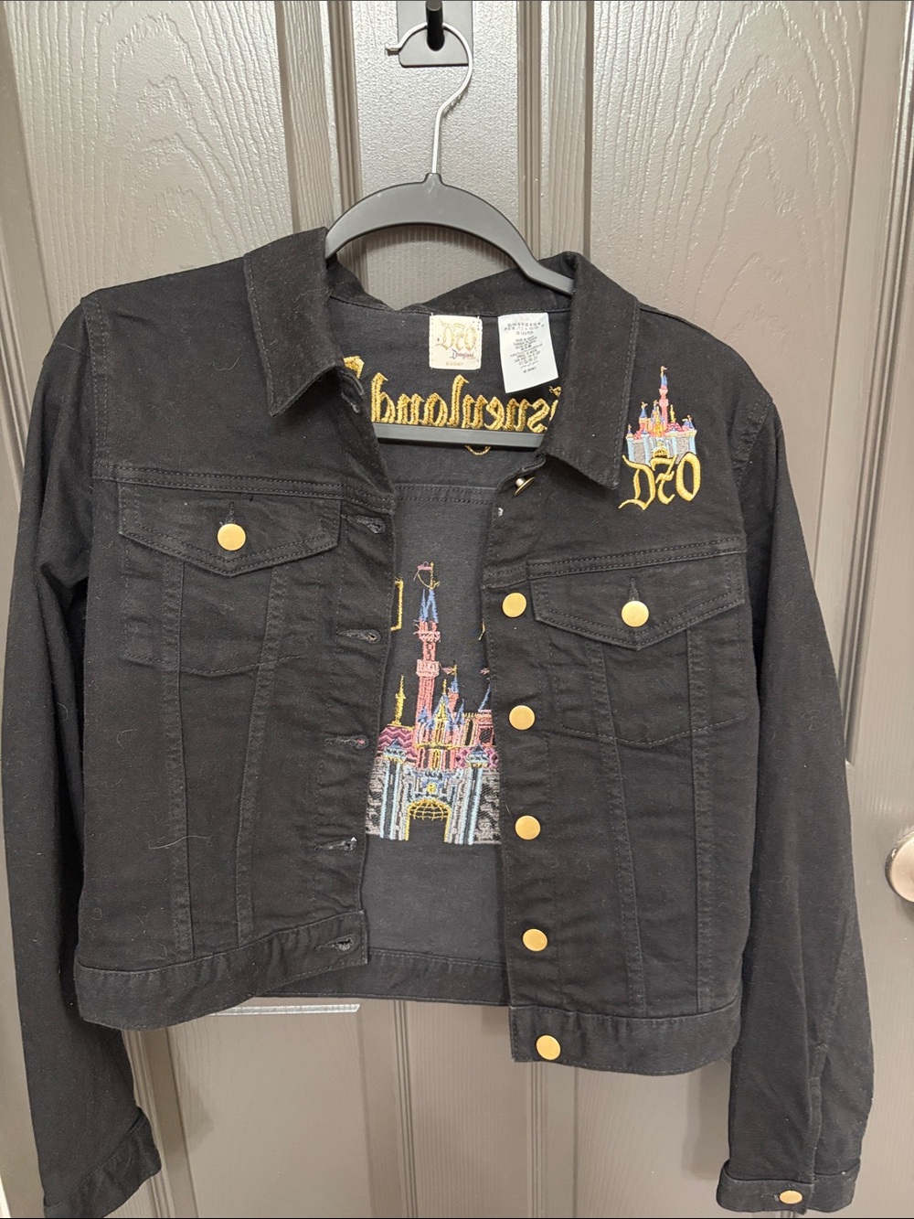Disneyland 70th Embroidered Castle Denim Jacket